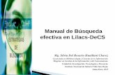 Manual de Búsqueda efectiva en Lilacs-DeCS · 2016. 5. 9. · La base de datos de Literatura Latinoamericana y del Caribe (LILACS), gestiona información en ciencias de la salud