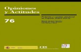 Opiniones y Actitudes · Opiniones y Actitudes Protesta y cambio electoral en España (2003-2013) Manuel Jiménez-Sánchez Antonia M.ª Ruiz Jiménez Luis Navarro Ardoy 76