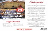Bizcocho - i-Super de SUPER AMARA, nuevas ideas, más ......• Ralladura de limón o de naranja • Sal Ingredientes Bizcocho con chocolate y almendras DESCÁRGATE LA i-Super Elaboración