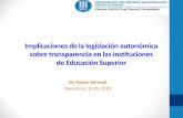 Implicaciones de la legislación autonómica sobre ...€¦ · •Portal de la Transparencia •Portales propios •Portales autonómicos •Ley catalana, art. 5.5 •El Portal de