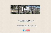HOSPITAL LA FUENFRÍA MEMORIA 2018 - Comunidad de …...estandarización de los procesos asistenciales y de cuidados, en busca de la visualización del problema y la manera de abordarlo,