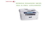 Xerox PHASER 3635 Gu˜a del usuario - MSDmsd.mx/wp-content/uploads/2013/04/Guia-Usuario-Xerox-3635.pdfEl equipo multifunción Xerox Phaser 3635MFP es un dispositivo digital capaz de