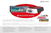 BADGY200 - Kimaldi• Capacidad del receptáculo: de 25 tarjetas (0,76 mm– 30 mil) a 40 tarjetas (0,50 mm– 20 mil) • Grosor de las tarjetas: de 0,50 a 0,76 mm (20 a 30 mil),