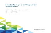 Instalar y vSphere configurar - VMware · Comprender los sitios, nombres de dominio y dominios de vSphere 20 Topologías de implementación con instancias de Platform Services Controller