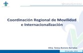 Coordinación Regional de Movilidad e Internacionalización · 21 de septiembre del 201203 de julio de 2014 Diversificación de mecanismos de promoción y difusión (Promuv y otras
