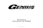 Alarma Genius G-5504geniuscaralarm.com/wp-content/uploads/2015/08/Alarma-Genius-OEM-G5504.pdf3seg. Los Botones 3 y 4 3er. Canal de salida Alarma armada o desarmada Presione el Boton