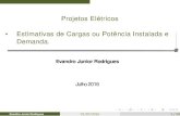 Projetos Elétricos Estimativas de Cargas ou Potência Instalada e …engenharias.net.br/wp-content/uploads/2016/09/Aula-1-e-2.pdf · 2017. 2. 21. · −b5 - aparelhos não referidos