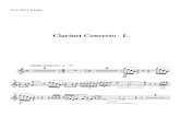 Clarinet Concerto - I. - Rick Sowash · 2015. 7. 7. · &c 43 c Allegro moderato4 q = 90 9 œ ƒ œœœ J œ.‰Œ œœœ œ & 16 Ÿ~~~ œ.≈œœ. ‰ œœœœœ.≈œœœœœœœœœœœœ