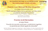Premio Juan Manuel Muñoz Céspedescongresofanpse.org/wp-content/uploads/pdf/premios-2016.pdf · Premio Juan Manuel Muñoz Céspedes a la mejor Comunicación Oral: “Perfil neuropsicológico