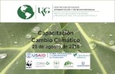 Capacitación Cambio Climático - SGCCC Sistema Guatemalteco de … · 2019. 3. 15. · Estrategia de Desarrollo con Bajas Emisiones LEDS Low Emission Development Strategy o LEDS