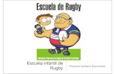 Rugby Proyecto solidario Escoriones€¦ · Rugby, la licencia federativa tiene un coste que prácticamente se reduce a Coste de la licencia la repercusión del seguro médico deportivo.