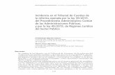 Revista Española de Control Externo vol. III n. 54 ... · 113 Revista Española de Control Externo vol. III n. 54 (eptiembre 2016), pp. 113-156 Incidencia en el Tribunal de Cuentas