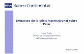 Impactos de la crisis internacional sobre Perú...(1970 – 2009 / var. % anual)-4-2 0 2 4 6 8 10 1970 1972 1974 1976 1978 1980 1982 1984 1986 1988 1990 1992 1994 1996 1998 2000 2002