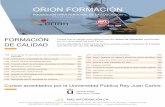ORION FORMACIÓNorionformacion.com/intranet/pdfentidad/galicia.pdf · 1340 - Educreations: La tecnología del iPad en el aula 40h 1343 - Entorno virtual de aprendizaje MOODLE 60h