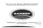 SAMEEP – Servicio de Agua y Mantenimiento Empresa del ... · Interior del Chaco y la concreción de los Acueductos pendientes, planes generales de redes de agua y planes directores