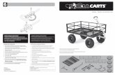 MODEL / MODELO # GOR1400-COM...5. Do not allow children to use the cart without supervision. This cart is not a toy. 6. Do not use this cart for transporting passengers. 7. This cart