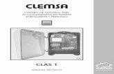 CLAS 1 - CLEMSA · se iluminara de la siguiente manera: • Ámbar: programación de tiempo de maniobra. • Verde / Rojo alternativo: programación de control de maniobra. Cada vez