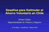 Desafíos para estimular el Ahorro Voluntario en Chile · •El complemento del sistema de APV con planes del tipo 401k imprimirá un mayor dinamismo del mercado de capitales, a través