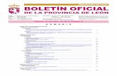 Diputación de León BOLETÍN OFICIAL · al proyecto elaborado, a la que se acompañará certificado final de obra expedido por técnico com - petente. Se entienden incluidos entre