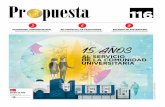 15 ANOS · Octubre de 2016 SUPLEMENTO CONTRATADO Año XV Número 116 Periódico de la Universidad Ricardo Palma 15 ANOS AL SERVICIO DE LA COMUNIDAD UNIVERSITARIA ... También se convierte