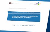 Centros Educativos Públicos de Infantil y Primaria · 2020. 9. 1. · Dirección General de Innovación e Inspección Educativa Instrucciones de Inicio de Curso Centros Educativos