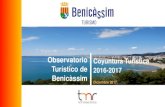 Observatorio Coyuntura Turística Turístico de 2016-2017 ... · Observatorio Turístico de Benicàssim –Coyuntura Turística 2016 -2017. Diciembre - 2017 . Fuentes . Año 2016