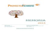 MEMORIA - Proyecto Hombre Provincia de Cádiz€¦ · Proyecto Hombre provincia de Cádiz 5 Memoria 2015 PROGRAMA DE APOYO Atendidos durante el 2015 91 usuarios/as La adicción de