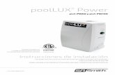 poolLUX Power · Nunca permita que los niños manejen la unidad pLX-Power sin supervisión. 4 Límites operativos eléctricos No exceda los límites operativos eléctricos máximos