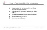 IF Tema 4 Flujo incompresible.ppt [Modo de compatibilidad] 4.pdf · Tema 4. Flujo Interno (II).Flujo incompresible 2º Ingeniería de Fluidos 4. Equipos para la impulsión de fluidos