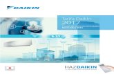 Tarifa Daikin 2017 - QDQ€¦ · Control Wifi Residencial, Sky Air y VRV / RTD Pasarelas KNX / Sistemas multizona Sistema de gestión intelligentTabletController / intelligentTouchController