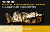 XXIV Congreso AEA · 2019. 2. 14. · Carta de presentación Compañeros y amigos: Os presentamos el avance del programa cientíﬁ co elaborado para el XXIV Congreso de la Asociación