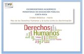 Unidad didáctica - marzo Mes de los Derechos Humanos y la ...€¦ · II Sugerencias de actividades por desarrollar en el centro educativo en el mes de los Derechos Humanos y la
