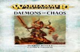 DAEMONS OF CHAOS...añade a tu ejército, pero no puede mover en la fase de movimiento siguiente. 10 14 4+ DAMAGE TABLE Wounds Suffered Move Great Axe of Khorne Outrageous Carnage