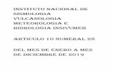INSTITUTO NACIONAL DE SISMOLOGIA VULCANOLOGIA …historico.insivumeh.gob.gt/LAIPDF/LAIPDF2019/Articulo 10... · 2020. 7. 16. · VULCANOLOGIA METEOROLOGIA E HIDROLOGIA INSIVUMEH Articulo