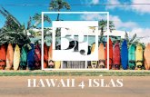 USC-004 Hawaii 4 IslasHawaii 4 Islas USA 11 días / 10 noches DIA 1 Bienvenida con flores tradicionales en el aeropuerto de Honolulu y traslado al hotel en zona céntrica de