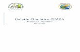 Boletín Climático CEAZA · 2017. 3. 10. · interiores y la pre cordillera, donde se engran parte de la zona observaron máximas medias por sobre los 30°C. Además, las mínimas
