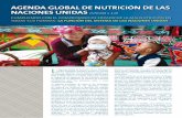 AgendA globAl de nutrición de lAs nAciones unidAs · AgendA globAl de nutrición de lAs nAciones unidAs (UNGNA v. 1.0) Cumpliendo Con el Compromiso de erradiCar la malnutriCión