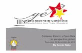 Mg. Germán Stalker · Gobierno Abierto y Open Data en perspectiva global. San José, 15 de octubre de 2015 Mg. Germán Stalker