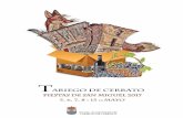 tariego 2017tariegodecerrato.es/files/downloads/2017/04/PROGRAMA... · 2017. 4. 26. · C/ Avda. de Junio. n.v 74 - Bajo 34200 VENTA DE BAÑOS (Palencia) MONTOYA CCnDE Teléfono: