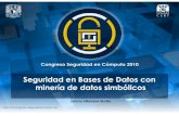 Seguridad en Bases de Datos con minería de datos simbólicos · 2012. 8. 30. · Seguridad en Bases de Datos con minería de datos simbólicos • Los controles actuales – Inexistentes