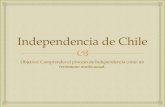 Independencia de Chile€¦ · Independencia de Chile Objetivo: Comprender el proceso de Independencia como un ... La última causa fue la más decisiva para el proceso de Independencia;