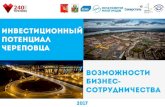 Площадкиia-cher.ru/img/files/Инвестиционный потенциал Череповца...для кооперации Выход на зарубежные для развития