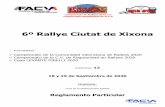 6º Rallye Ciutat de Xixona · Comisario Técnico 2 Rubén Fernandez OC-0414-CV ... – Relaciones con los Concursantes – PLAN DE TRABAJO Los Oficiales Relaciones con los Participantes
