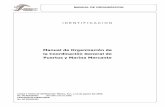 Manual de Organización de la Coordinación General de Puertos y … · 2019. 3. 29. · MANUAL DE ORGANIZACION IDENTIFICACION Manual de Organización de la Coordinación General