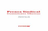 Prensa Sindical - docpublicos.ccoo.esdocpublicos.ccoo.es/cendoc/BoletinPS76.pdf2 Presentación. El Centro de Documentación Confederal en colaboración con la Biblioteca de la Fundación