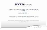 CENTRO NACIONAL DE LA MÚSICA (CNM) DE-438-2017 Informe ... CNM... · Nacional de La Música” del 03 de marzo del 2003 y sus reformas. De conformidad con el Plan Operativo Institucional