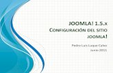 JOOMLA! 1.5.X CONFIGURACIÓN DEL SITIO€¦ · Joomla! es software libre liberado bajo la Licencia GNU/GPL Pack creado por Joomla! Spanish 2010 - Patrocinado por Web Empresa . ...