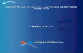 REPORTE MENSUAL DEL SECTOR ELÉCTRICO PERUANOmercadoenergia.com/mercado/estadisticas/archivos/es/2012/...COMPORTAMIENTO DEL COSTO MARGINAL MENSUAL El costo marginal para el quinto
