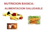 NUTRICION BASICA · 2020. 6. 13. · PORCIONES DIARIAS Las siguientes son las porciones correspondientes a un adulto saludable: Grupo 1 Cereales, pan, pastas, arroz,etc. 6- 11 porciones.