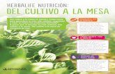 HERBALIFE NUTRICIÓN: DEL CULTIVO A LA MESA · 2016. 7. 15. · DEL CULTIVO A LA MESA HERBALIFE NUTRICIÓN: Del cultivo a la mesa es nuestro compromiso para garantizar la más alta
